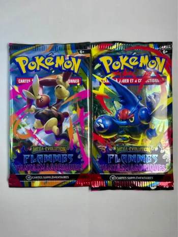 Lot de 2 Boosters Pokémon – Flammes Fantasmagoriques