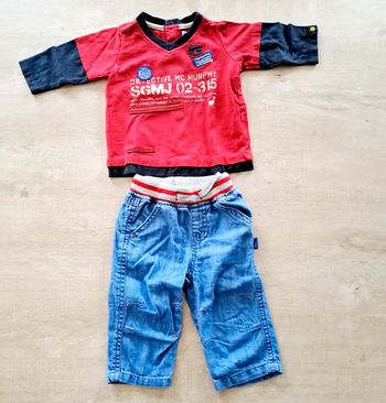 Ensemble jeans t-shirt 6 mois