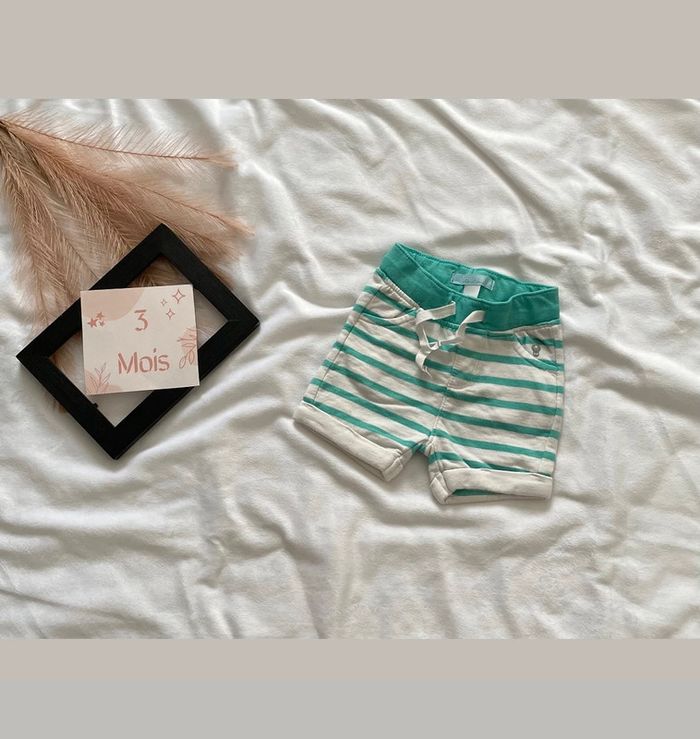 Short 3 mois bébé garçon