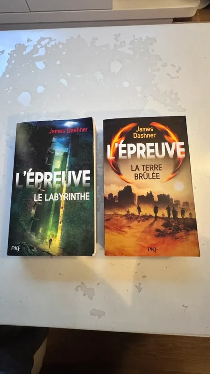 📚 Lot 2 livres – L’Épreuve de James Dashner Tome 1 : Le Labyrinthe Tome 2 : La Terre Brûlée