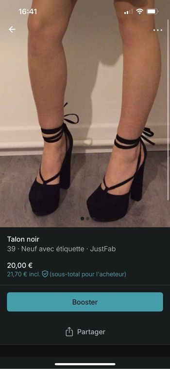 Chaussures à talons noir