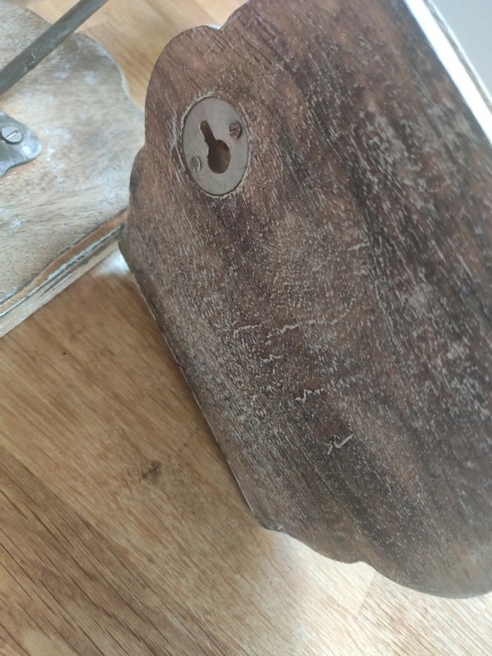 Porte manteau en bois patiné - photo numéro 6
