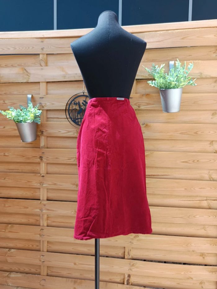 Jupe velours côtelé taille 40 marque C'est beau la vie - photo numéro 3