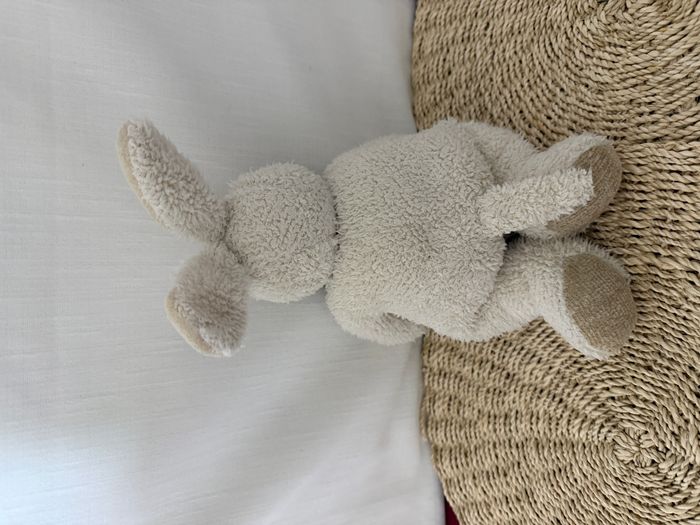 doudou lapin tiamo collection peluche lapin beige écru - photo numéro 3