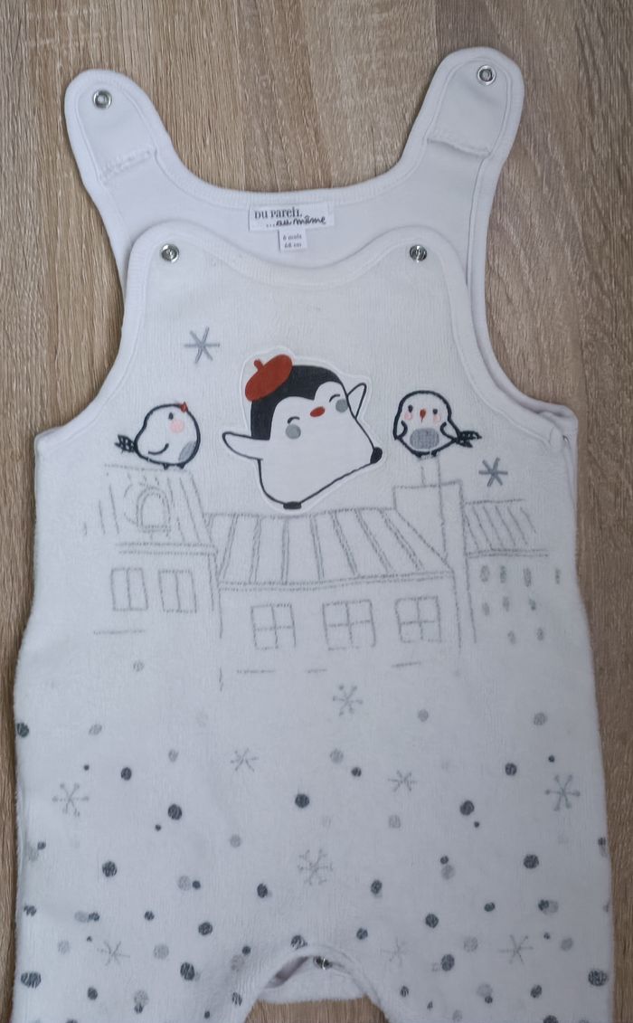 Pyjama Grenouillère hiver DPAM 6mois unisexe - photo numéro 3