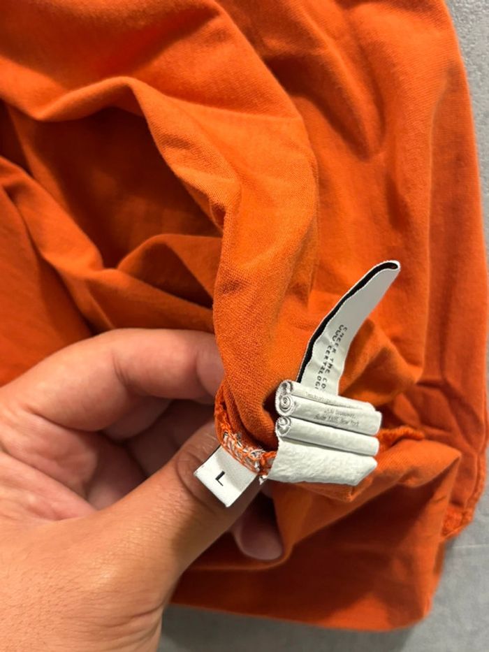 T-Shirt CP Company Orange Taille L - photo numéro 4