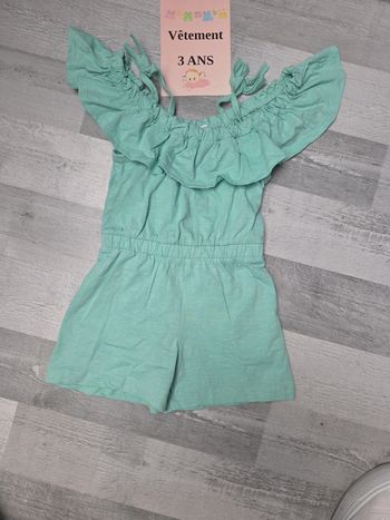 Combinaison short fille 3 ans