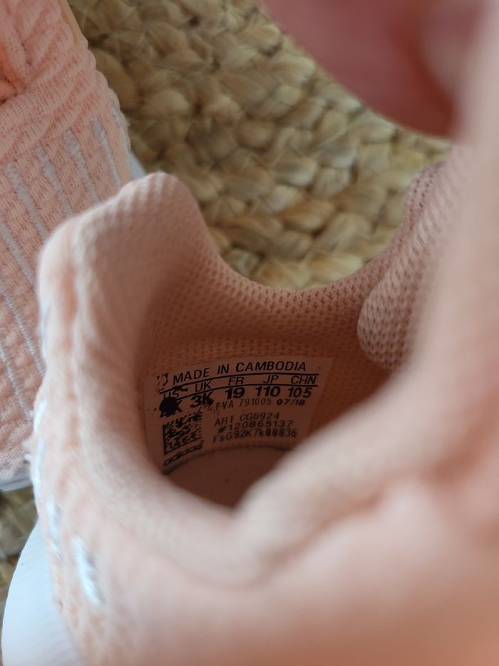 🌷Baskets à lacets Adidas taille 19 - photo numéro 10