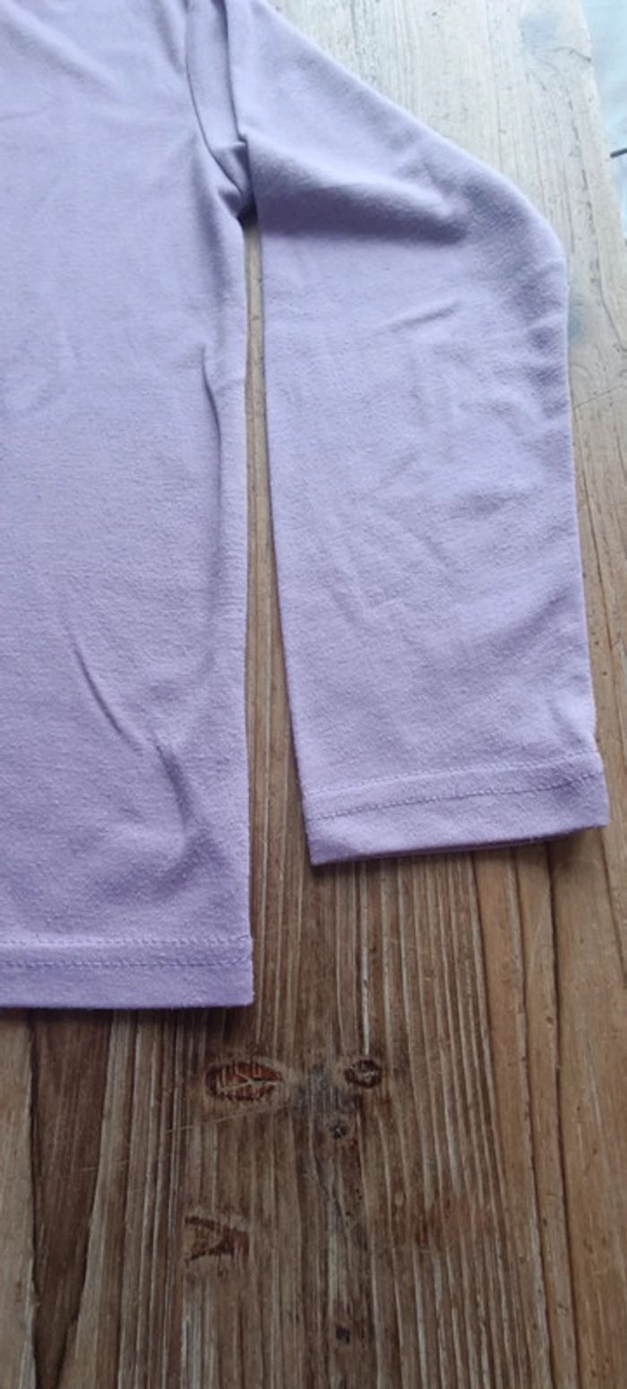 Pull lilas col roulé fille 10 ans - photo numéro 3