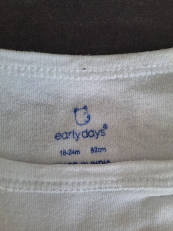 lot de 2 bodies 18-24 mois train - photo numéro 2