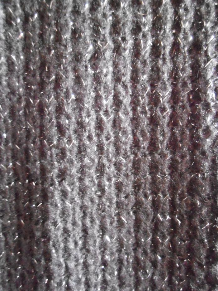 Pull en mailles femme, col roulé, Mim, taille M 38, gris, fils argentés - photo numéro 5