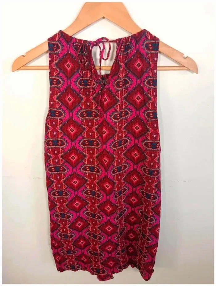 C27 blouse fushia / bordeaux Etam XS - photo numéro 2