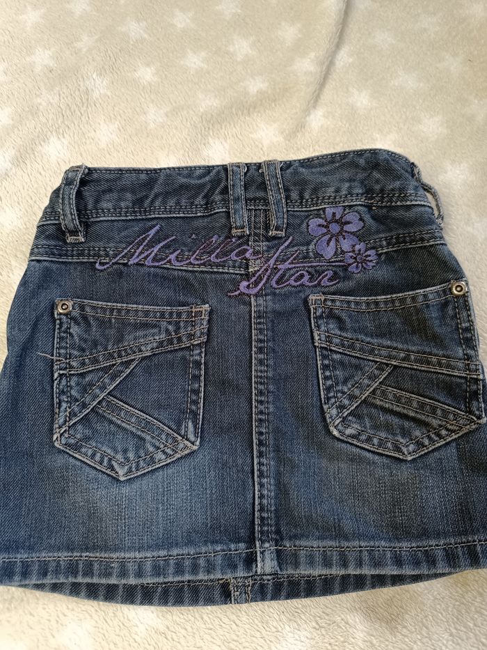 Jupe en jeans avec broderie - photo numéro 3