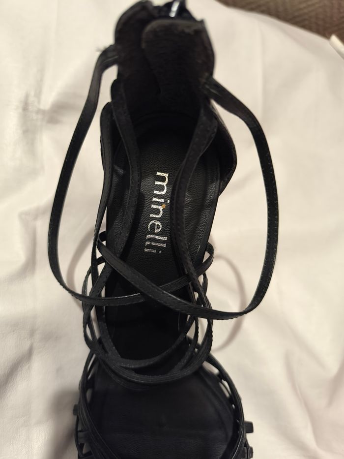 Escarpin talon haut noir Minelli T 39 - photo numéro 5