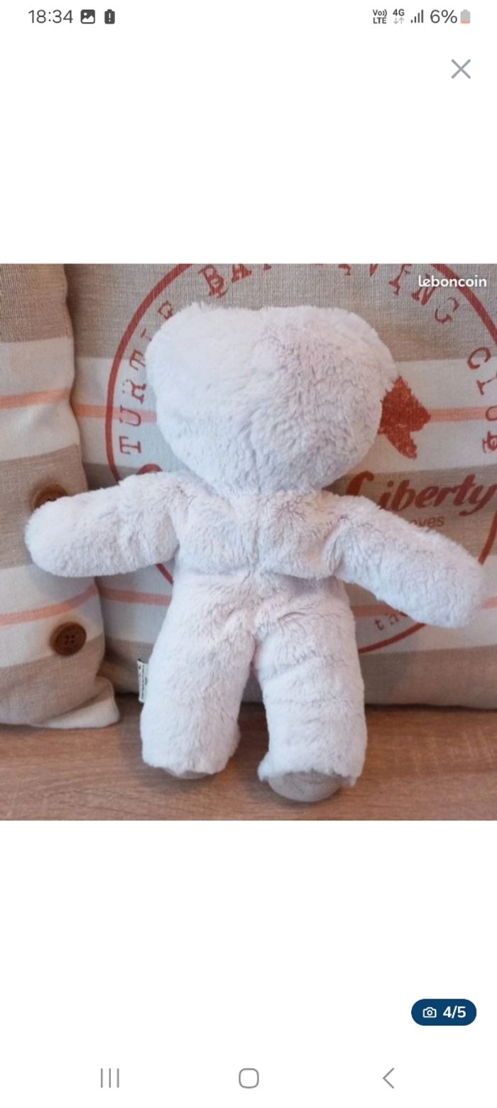 Peluche nounours ours les petites Marie très douce 32cm - photo numéro 4