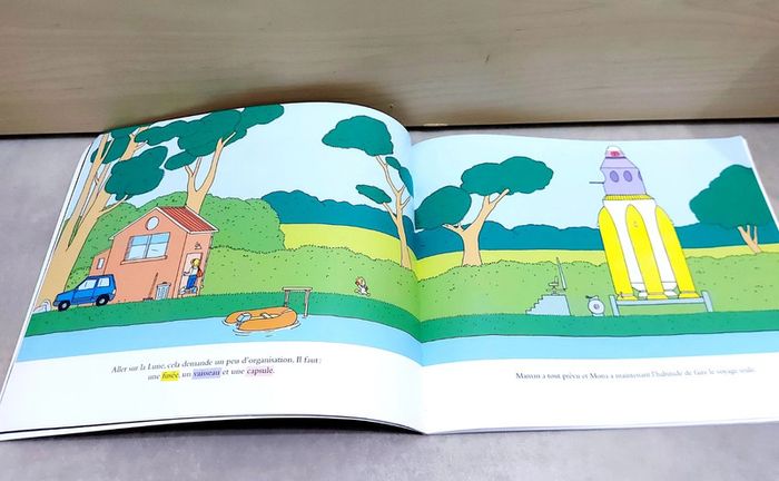 🌺 Livre (école des loisirs) : Papa sur la Lune - photo numéro 5