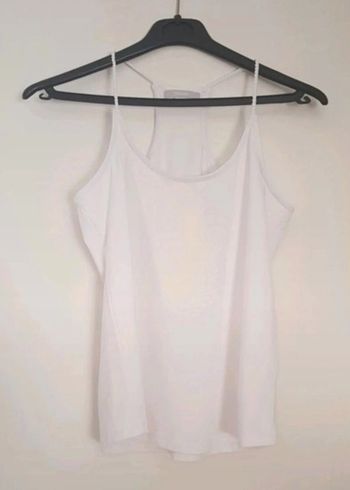 Débardeur blanc avec bretelles cordon