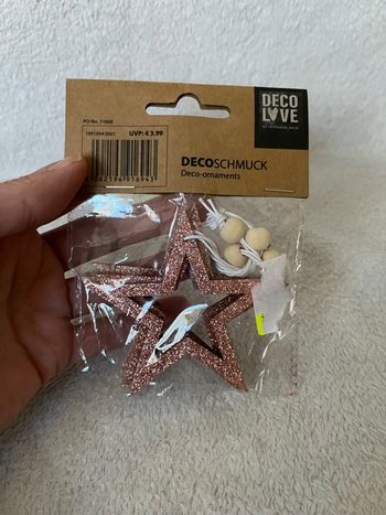 Lot 4 étoiles suspension sapin Neuf