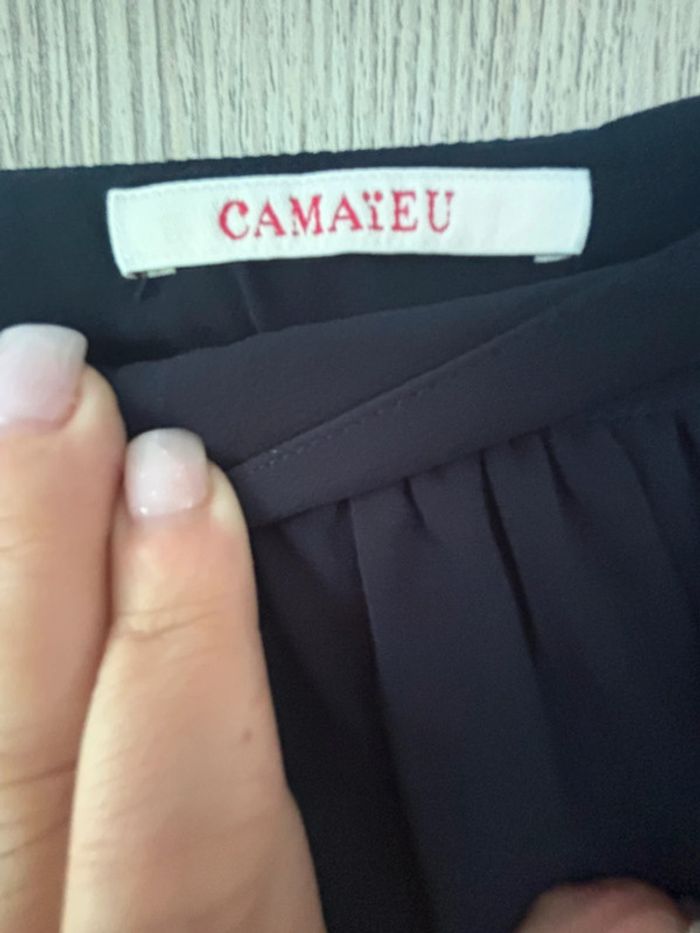 Jupe bleu marine - Camaïeu - T38 - photo numéro 7