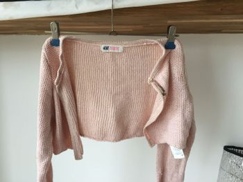 Gilet bolero rose h&m 8ans