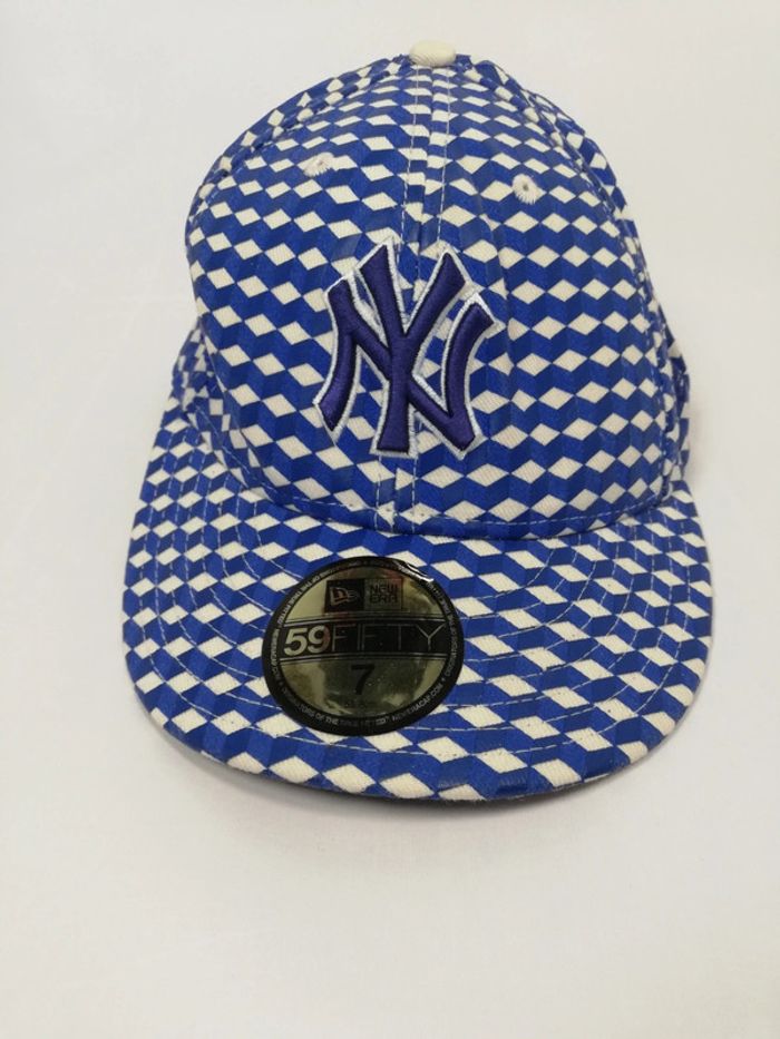 Casquette new York Yankees baseball new era motifs bleu taille 7 - photo numéro 7
