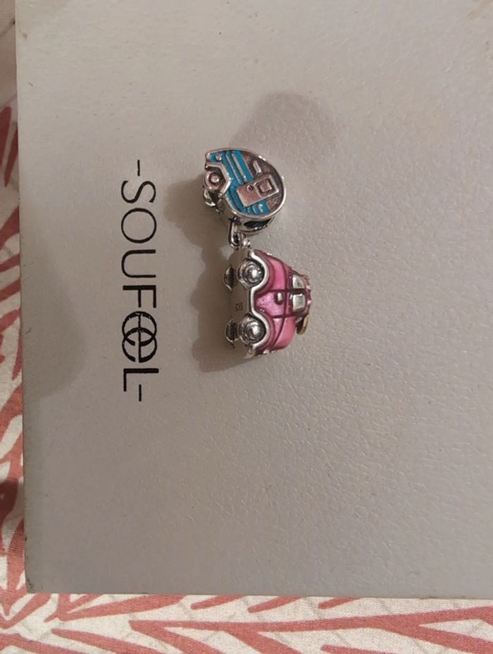 Lot de 2 charm's Soufeel (charm's compatible Pandora moment) - photo numéro 3