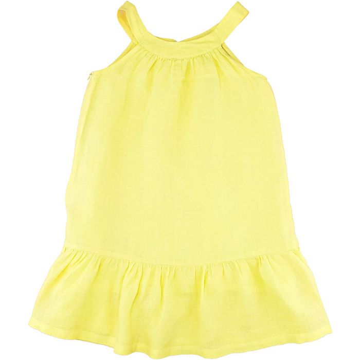 Bonnet à Pompon Robe sans manche 6 ans en lin et coton - photo numéro 2