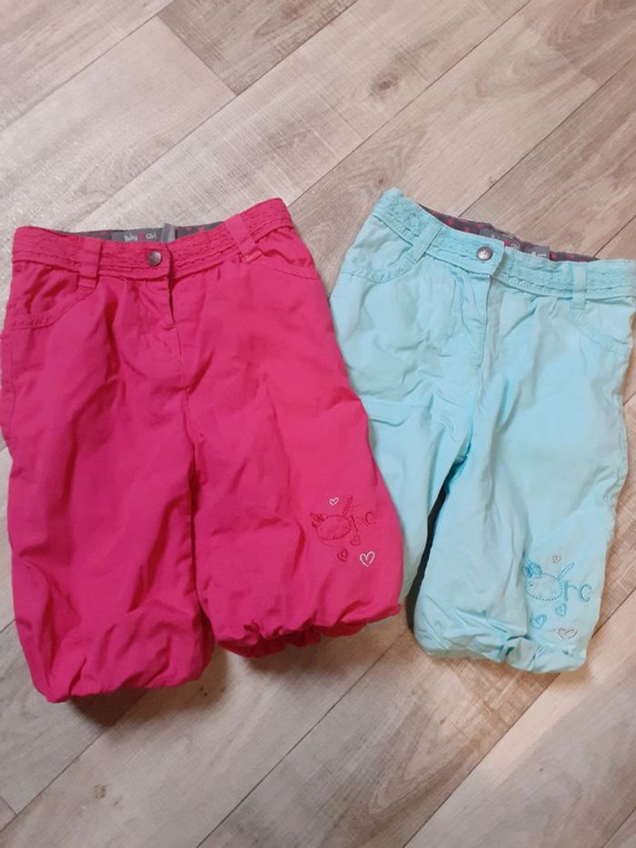 Lot 2 pantalons fille bouffant 6 mois neufs