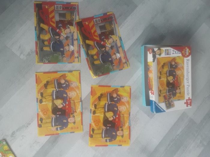 Puzzle sam le pompier. 2×12 , ravensburger