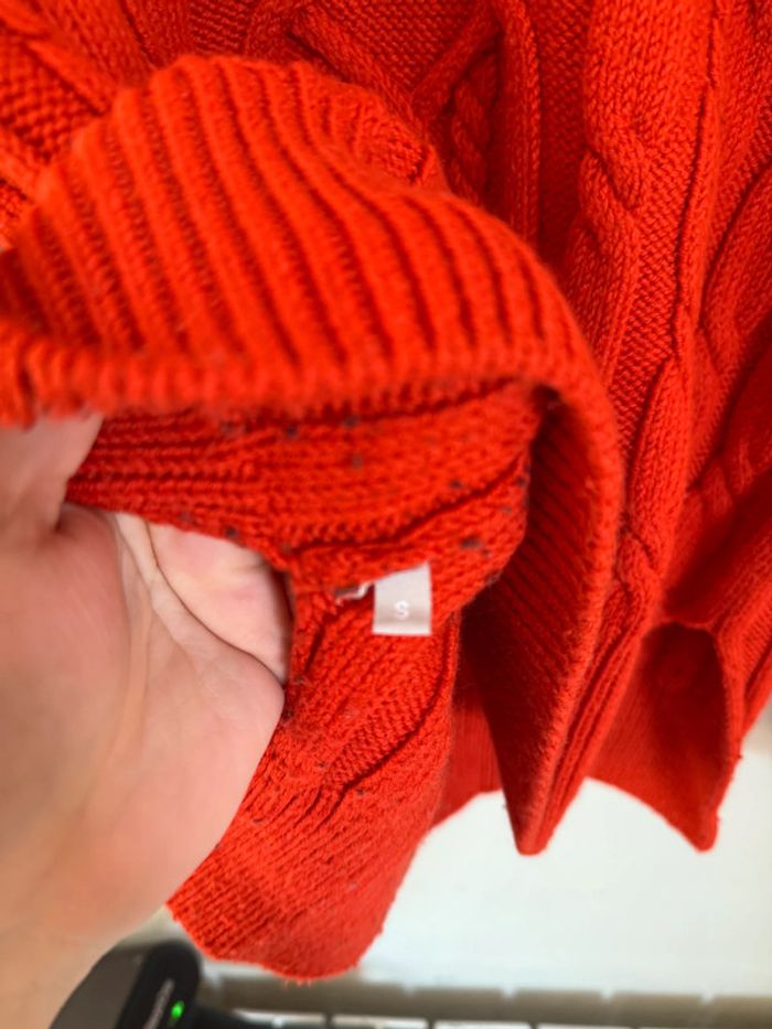 Pull torsadé orange - photo numéro 6
