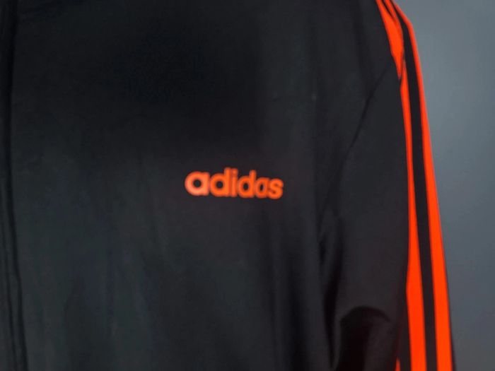 Veste Adidas vintage noire – bandes rouges – taille XXL (602) - photo numéro 3