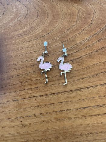 Boucles d’oreilles flamants roses