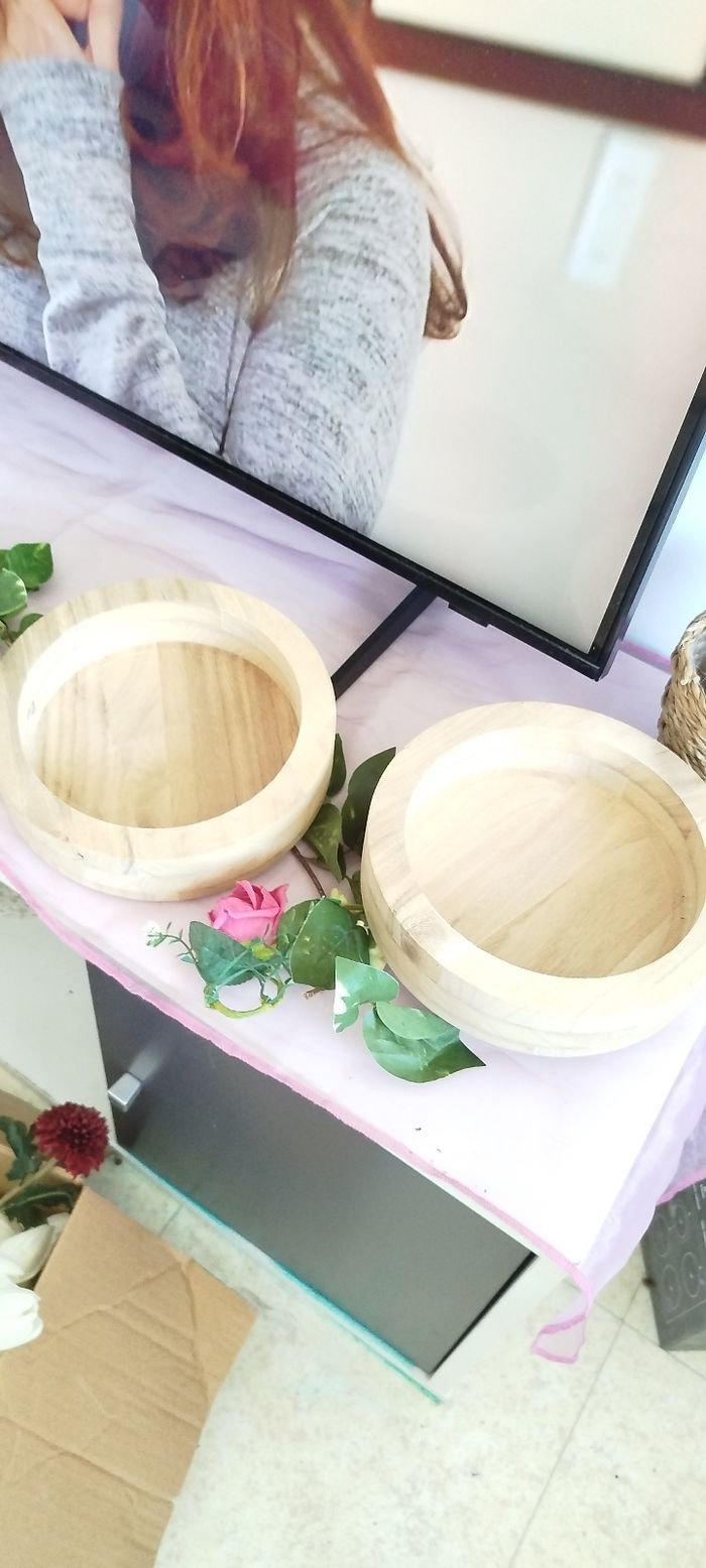 Lot assiette en bois rond 🎀 - photo numéro 4