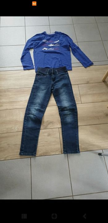 Ensemble garçon jeans confort t-shirt 12/14 ans