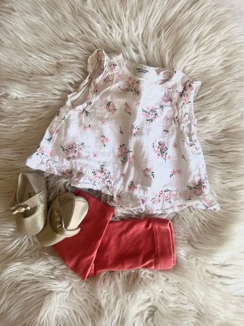 Fille 👧🏻 Ensemble été 3 mois - legging et blouse a fleur tao