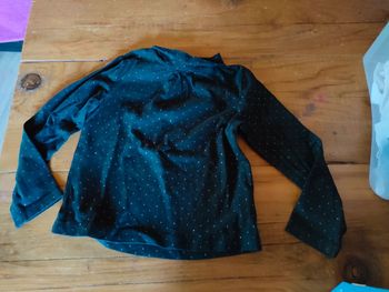 Haut 5 ans noir paillette