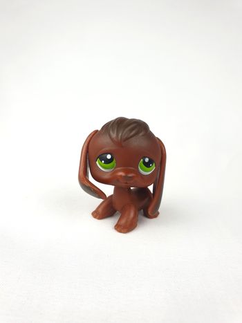 Littlest Petshop LPS Chien Beagles Marron #77