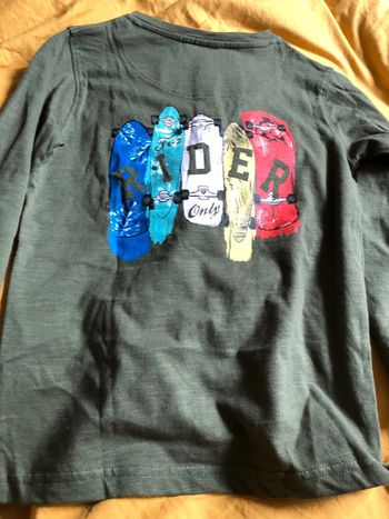 T shirt manches longues façon Polo garçon 8 ans la compagnie des petits LCDP