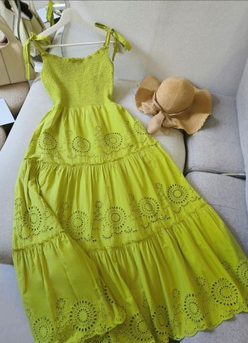 Robe brodée zara 