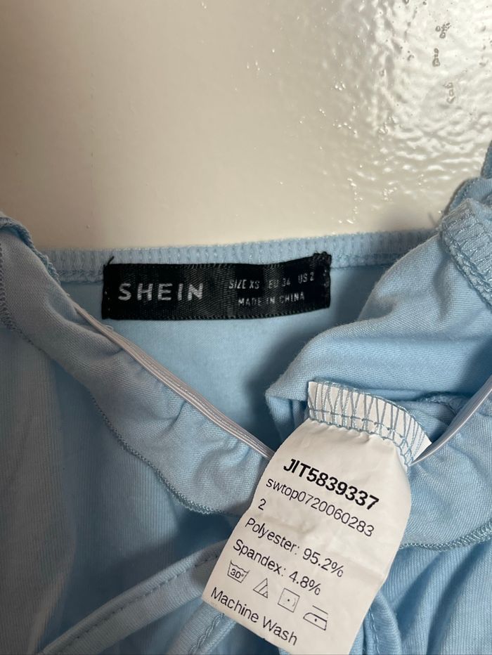 Crop top bleu Xs - photo numéro 3