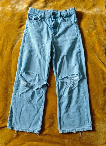 Jean wide leg destroyed 7-8ans primark