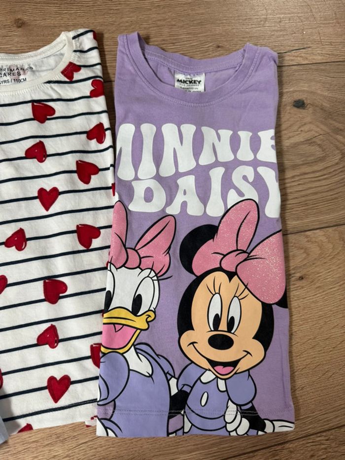 Lot de 3 tee-shirts Primark/Frozen/Minnie taille 4-5 ans 110 cm - photo numéro 4