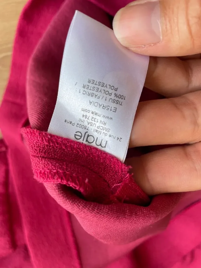 Robe fuchsia framboise Maje T.2 - photo numéro 7