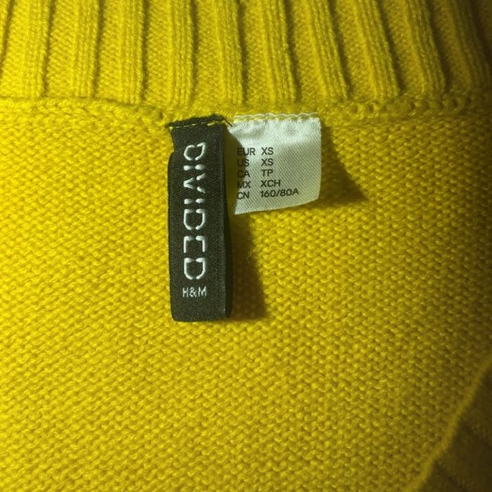 Pull col V moutarde - photo numéro 3