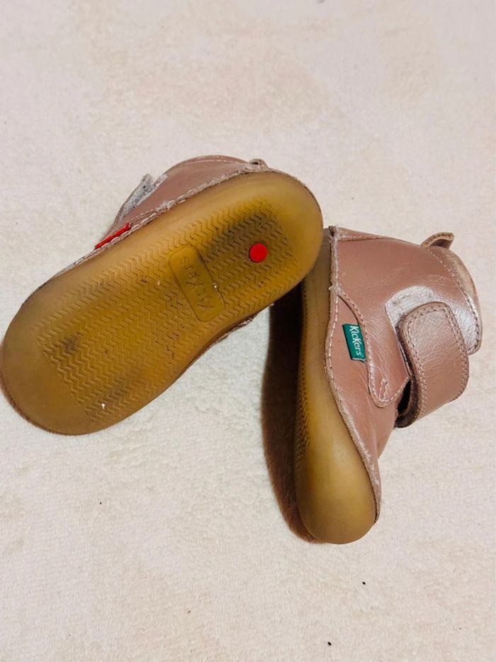Kickers rose beige taille 21 - photo numéro 6