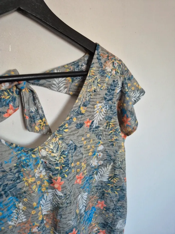 Blouse Fleurie Grain de Malice taille xl - photo numéro 3