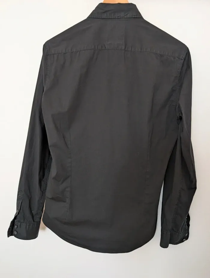 Chemise noire en coton - photo numéro 2