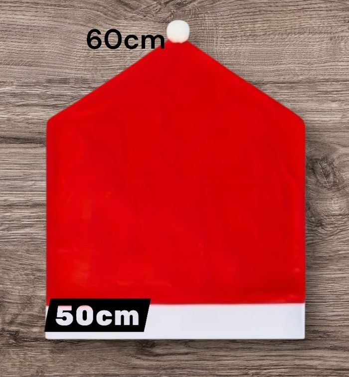 6pcs Housse dossier chaise bonnet père Noël 🎅 - photo numéro 7