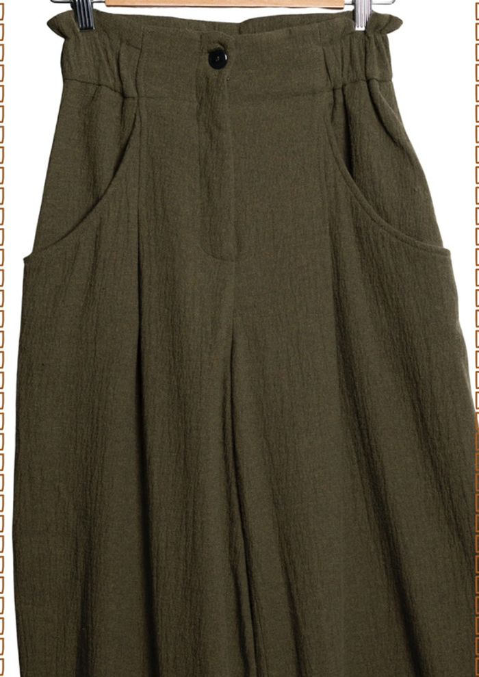 Pantalon vert foncée Momonì Taille 34/36 - photo numéro 3