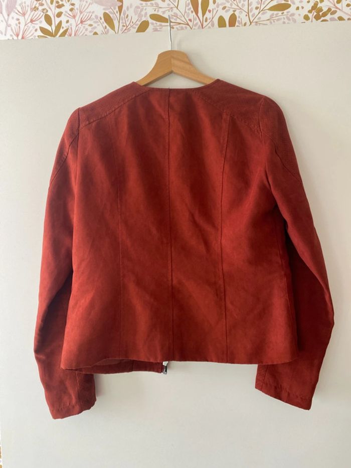 Perfecto effet daim rouge foncé - photo numéro 6